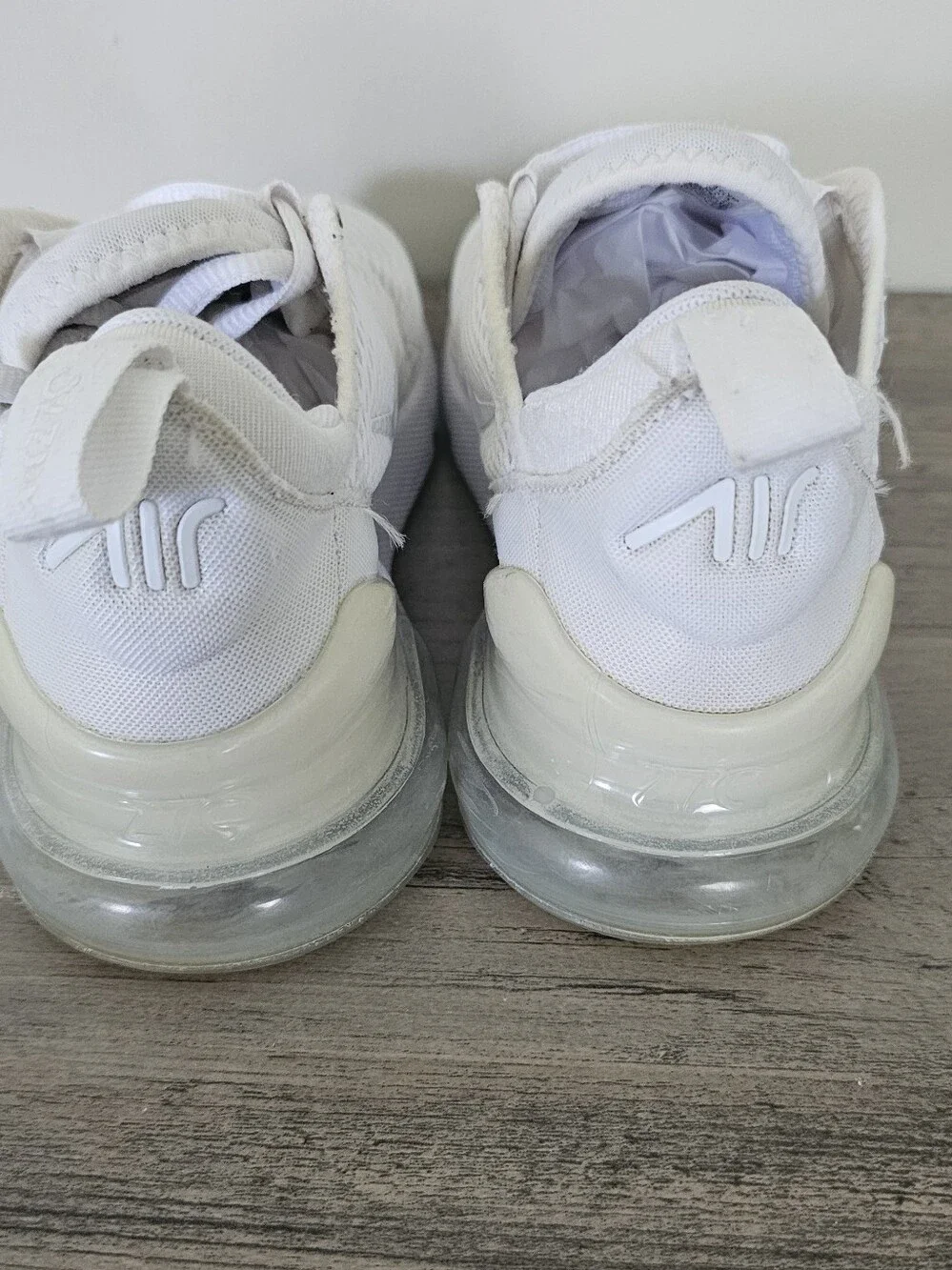 Nike Kids White Mesh Air Max 270 Sneakers Boy Girl Size 3